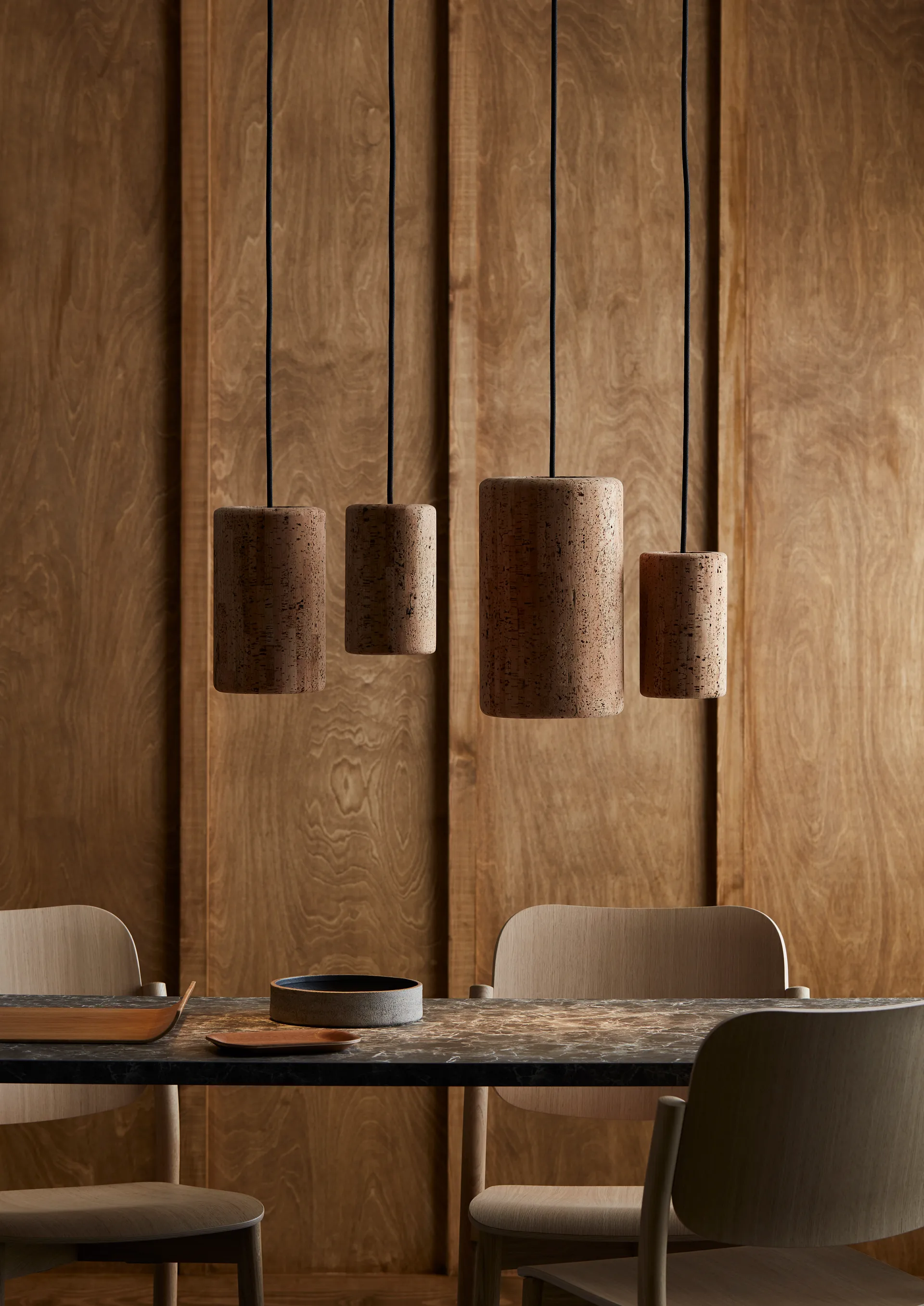 Lampa wisząca Porto S, Czarny korek Belid