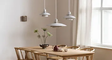 Lampa wisząca Primus Ø43 cm - Biel-Chrom - Belid