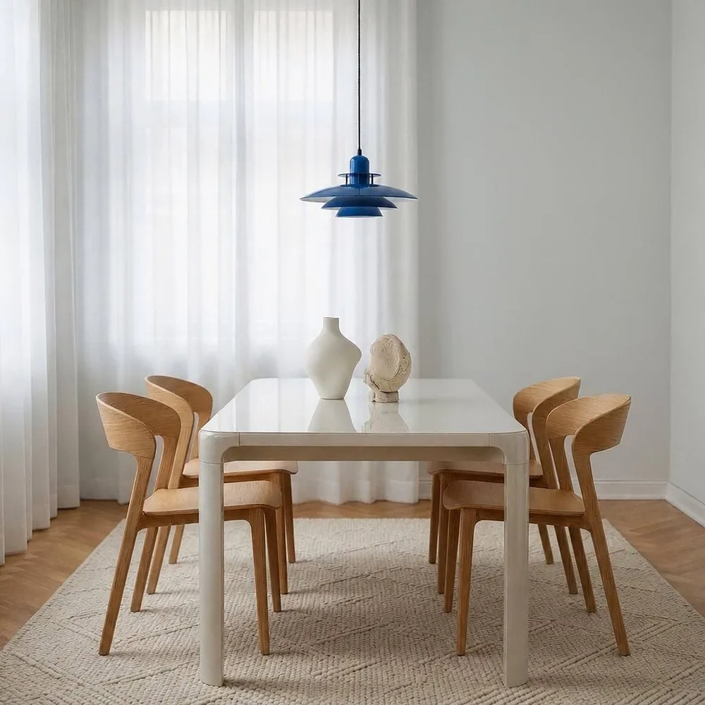 Lampa wisząca Primus Ø43 cm, Głęboki niebieski-czarny mat Belid