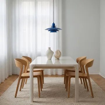 Lampa wisząca Primus Ø43 cm - Głęboki niebieski-czarny mat - Belid