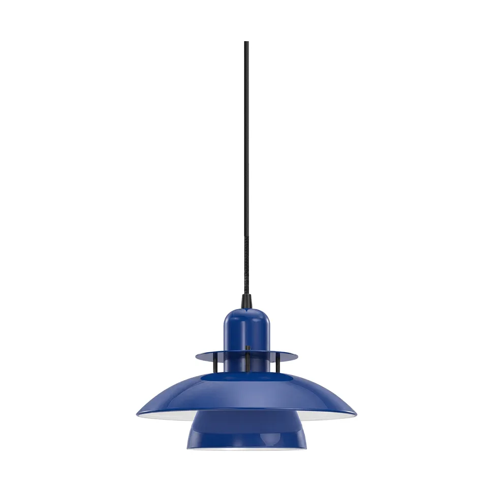 Lampa wisząca Primus IV Ø28 cm, Głęboki niebieski-czarny mat Belid