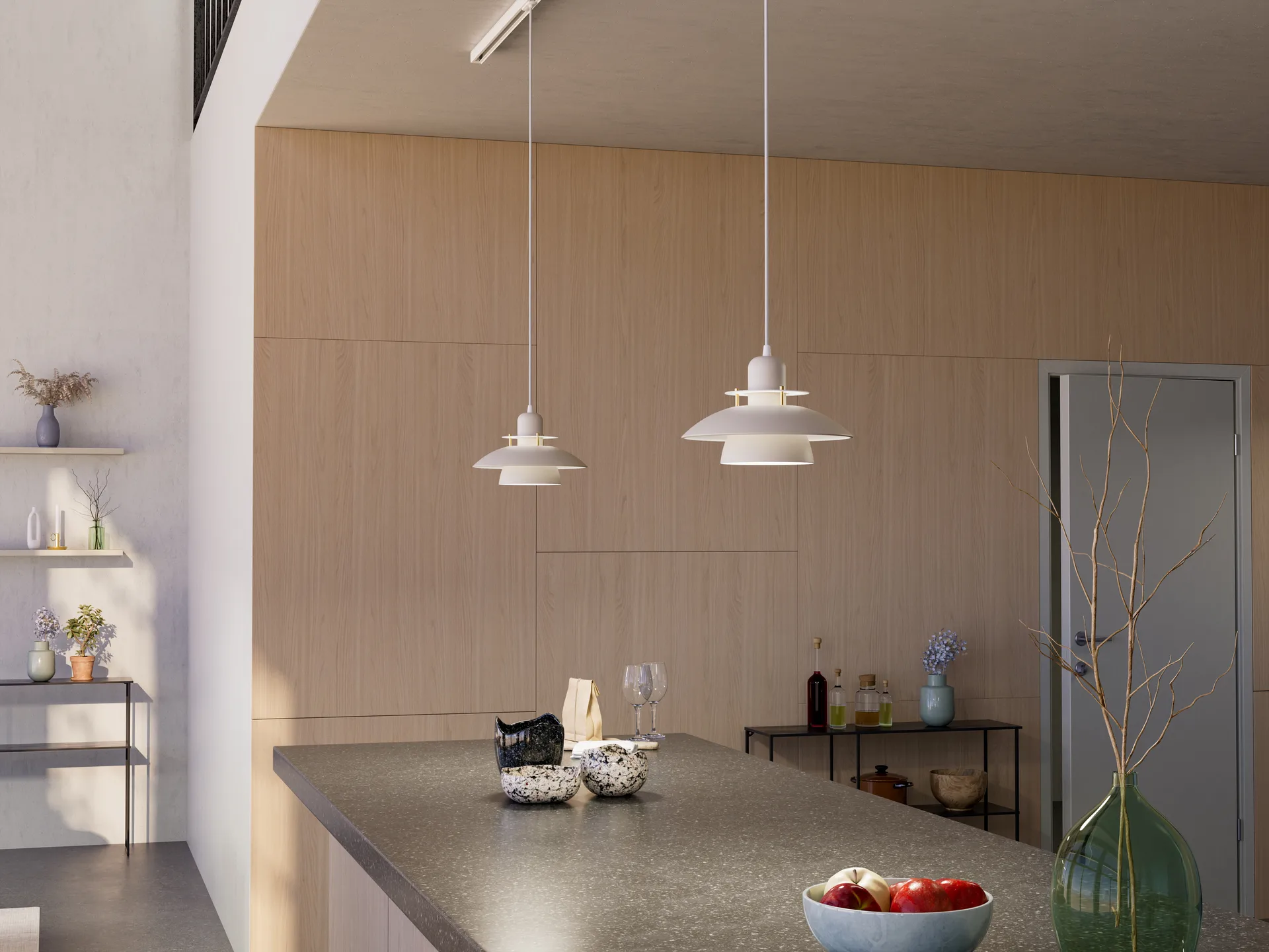 Lampa wisząca Primus IV Ø28 cm, Sand-mosiądz Belid