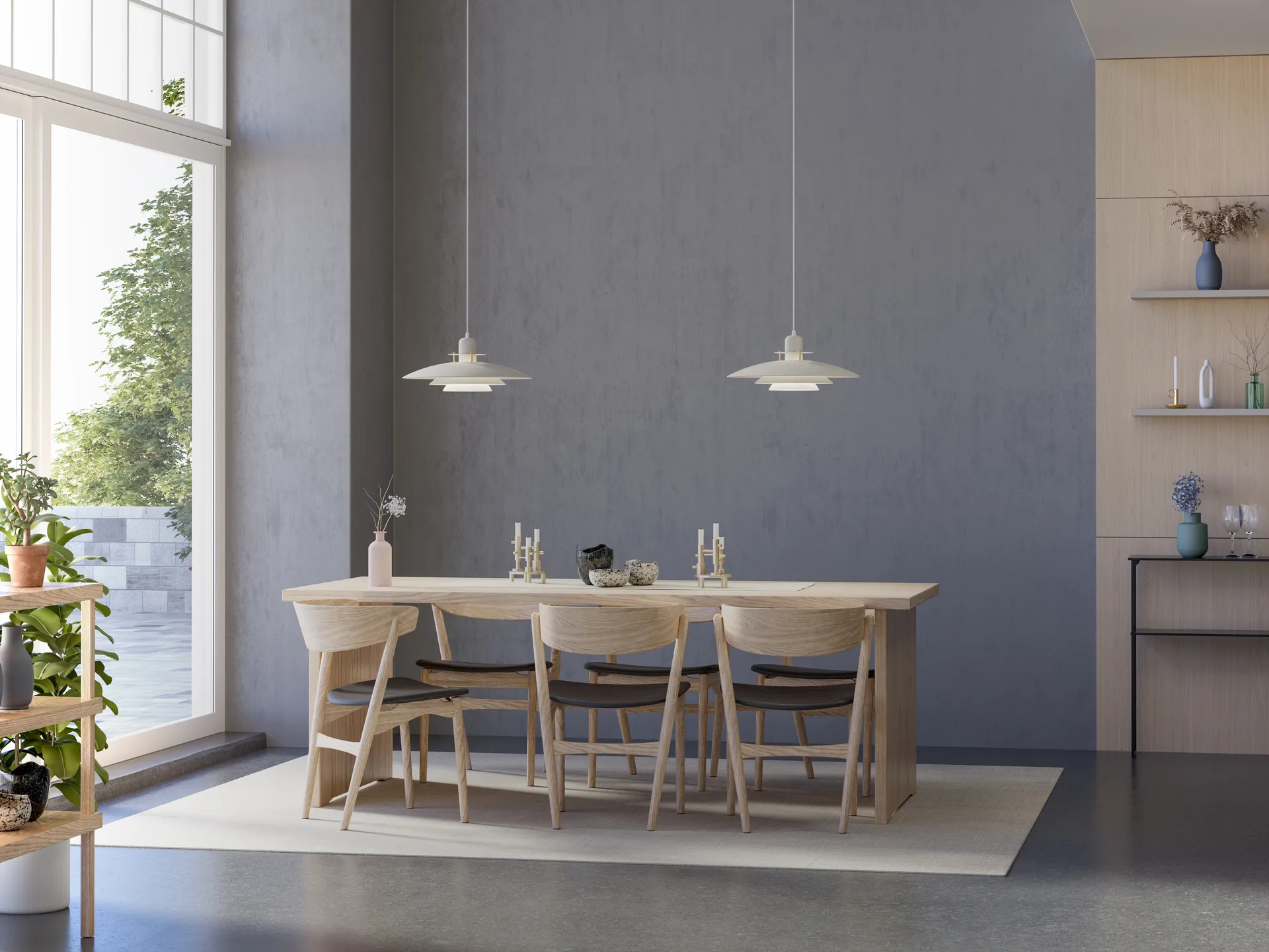 Lampa wisząca Primus V Ø47,5 cm, Sand-mosiądz Belid