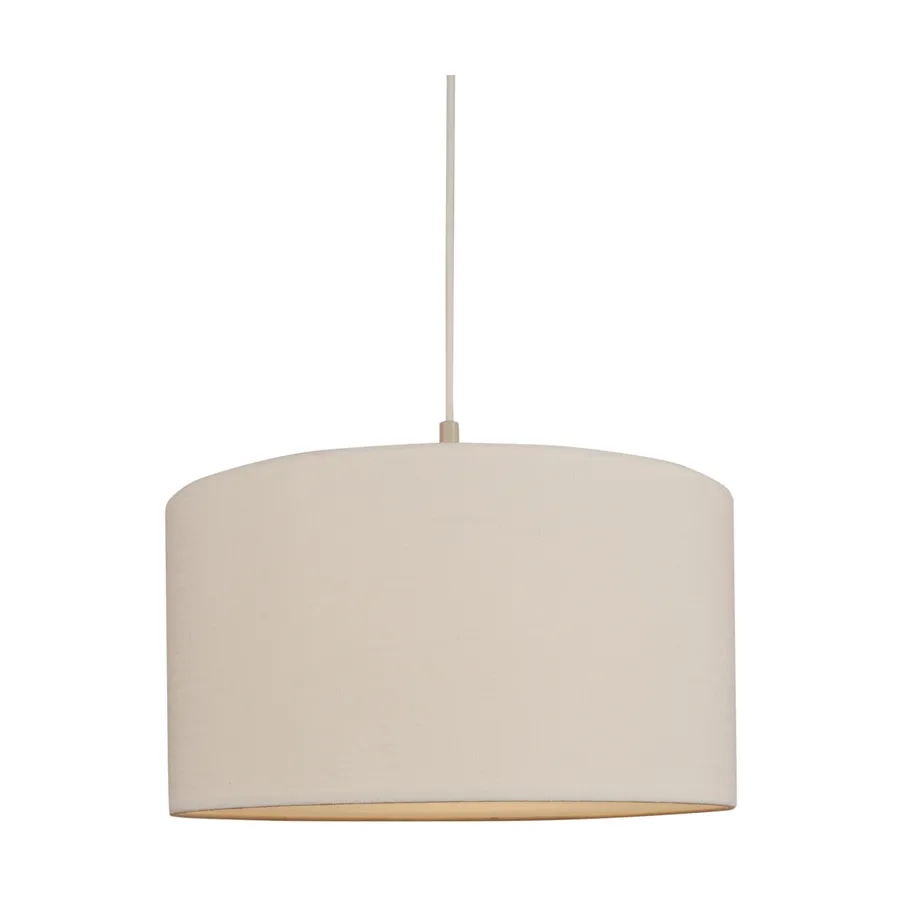 Lampa wisząca Soft Ø40 cm, Lniany biały-sand, Ø44 cm Belid