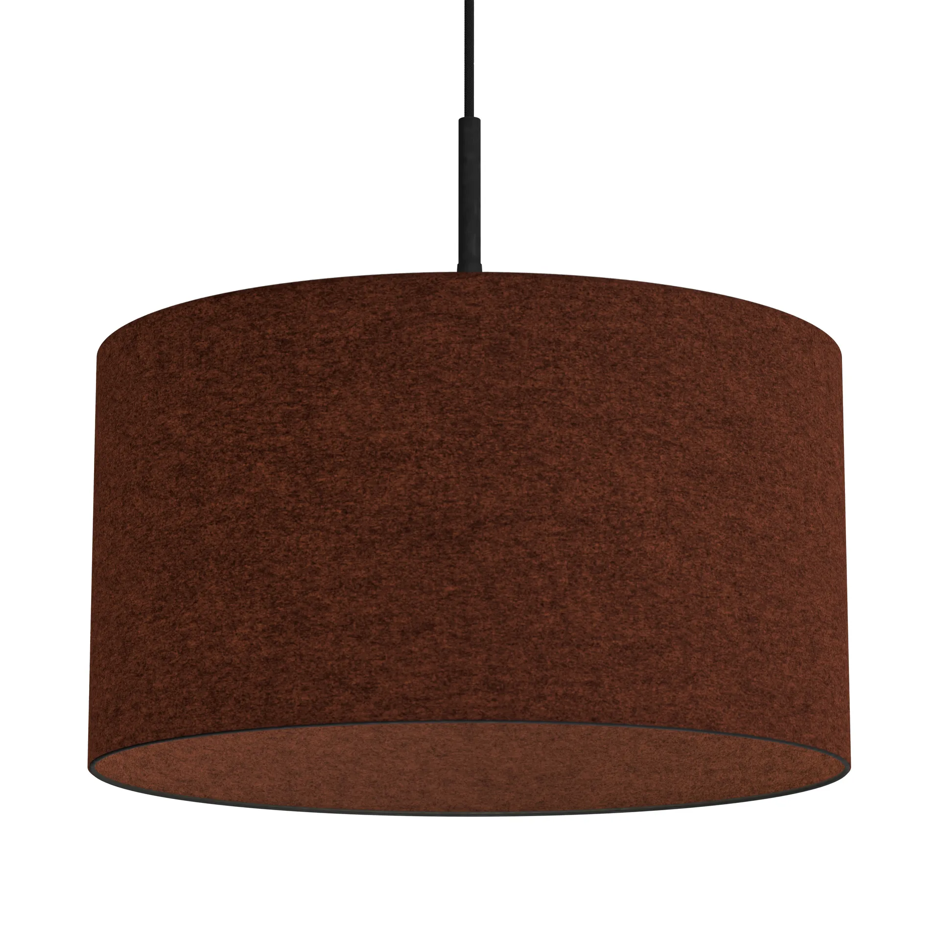 Lampa wisząca Soft Ø40 cm, Rdzawoczerwona wełna Belid