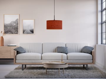 Lampa wisząca Soft Ø40 cm - Rdzawoczerwona wełna - Belid