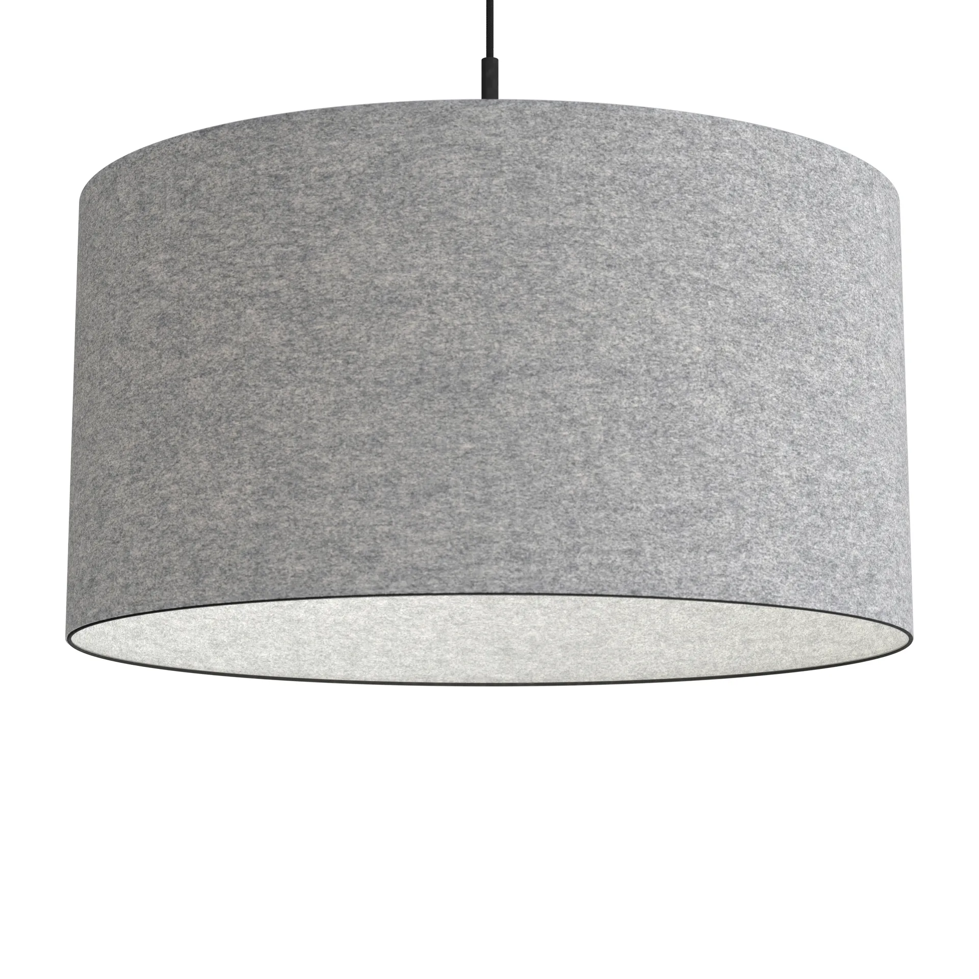 Lampa wisząca Soft Ø57 cm, Szara wełna Belid