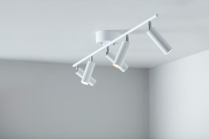 Listwa z reflektorami Cato Slim 5:a, Matowa biel-LED Belid