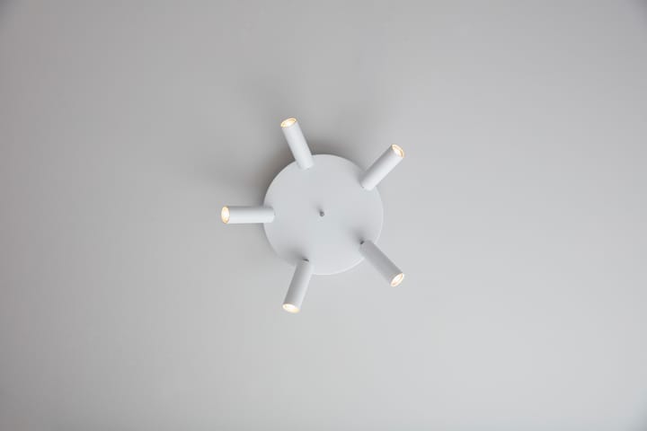 Okrągły reflektor sufitowy Cato Slim 5:a - Matowa biel-LED - Belid