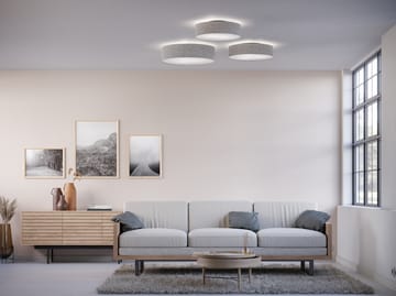 Plafon Soft Ø60 cm - Szara wełna - Belid