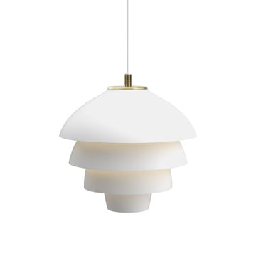 Valencia lampa wisząca Ø31,8 - Matowy biały-mosiądz - Belid
