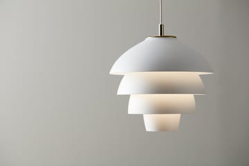 Valencia lampa wisząca Ø31,8 - Matowy biały-mosiądz - Belid