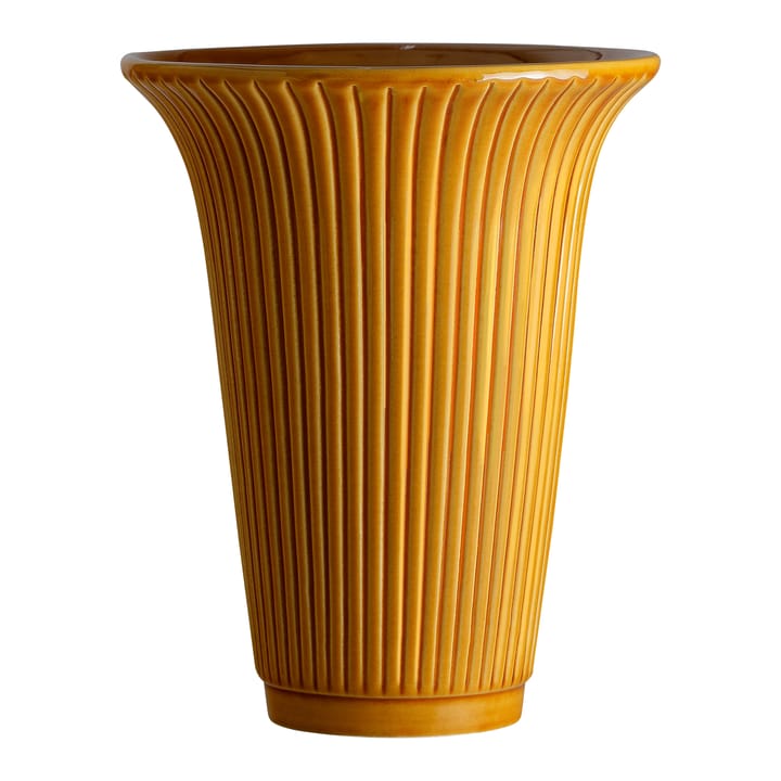 Daisy wazon szkliwiony Ø20 cm - Żółty - Bergs Potter