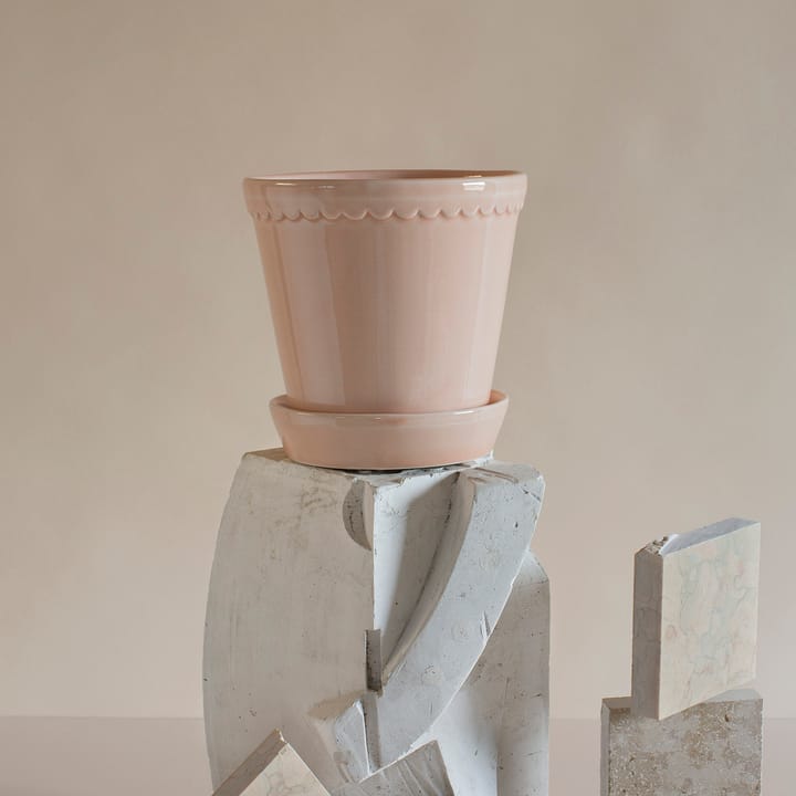 Donica Helena szkliwiona Ø16 cm - Quartz rose - Bergs Potter