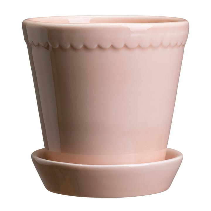 Donica Helena szkliwiona Ø16 cm, Quartz rose Bergs Potter