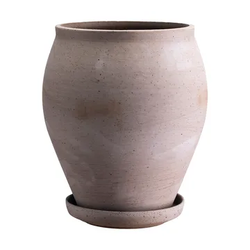 Doniczka Delphi z podstawką, 2 części - Grey, Ø22 cm, tall - Bergs Potter