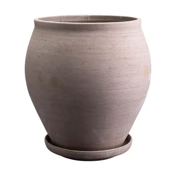Doniczka Delphi z podstawką, 2 części - Grey, Ø26 cm - Bergs Potter