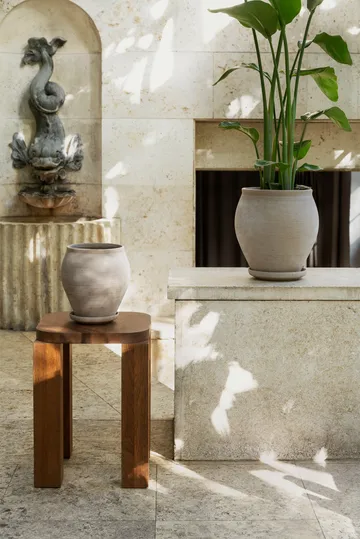 Doniczka Delphi z podstawką, 2 części - Grey, Ø26 cm - Bergs Potter