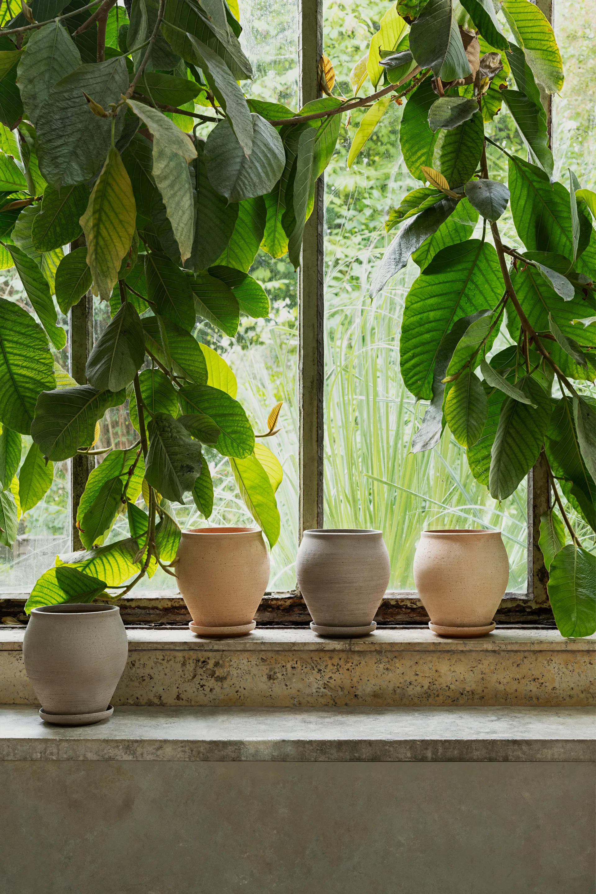 Doniczka Delphi z podstawką, 2 części, Róż, Ø20 cm Bergs Potter