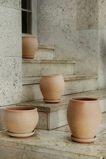Doniczka Delphi z podstawką, 2 części - Róż, Ø22 cm, tall - Bergs Potter