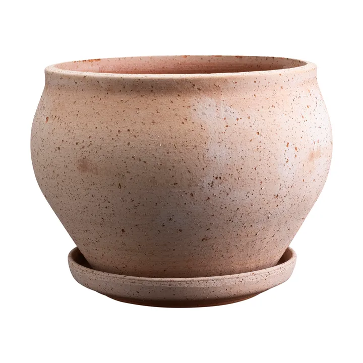 Doniczka Delphi z podstawką, 2 części - Róż, Ø24 cm, low - Bergs Potter