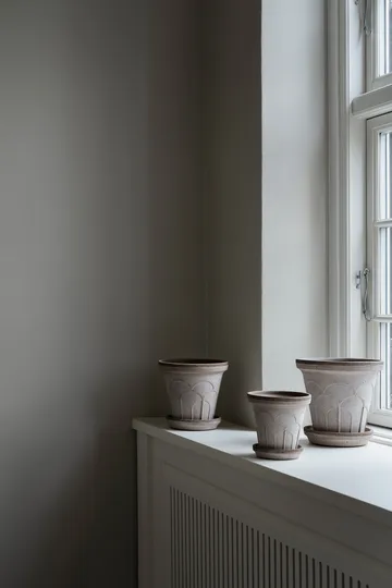 Doniczka Fleur z podstawką, 2 części - Grey, Ø12 cm - Bergs Potter