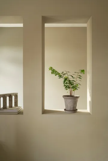 Doniczka Fleur z podstawką, 2 części - Grey, Ø21 cm - Bergs Potter