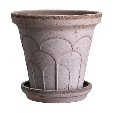Doniczka Fleur z podstawką, 2 części - Grey, Ø25 cm - Bergs Potter