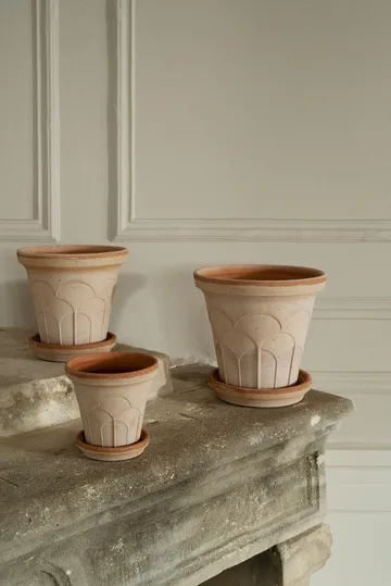 Doniczka Fleur z podstawką, 2 części - Róż, Ø12 cm - Bergs Potter