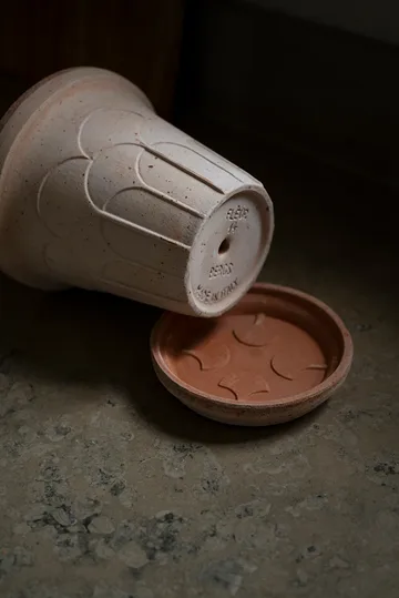 Doniczka Fleur z podstawką, 2 części - Róż, Ø14 m - Bergs Potter