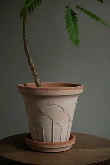 Doniczka Fleur z podstawką, 2 części - Róż, Ø16 cm - Bergs Potter
