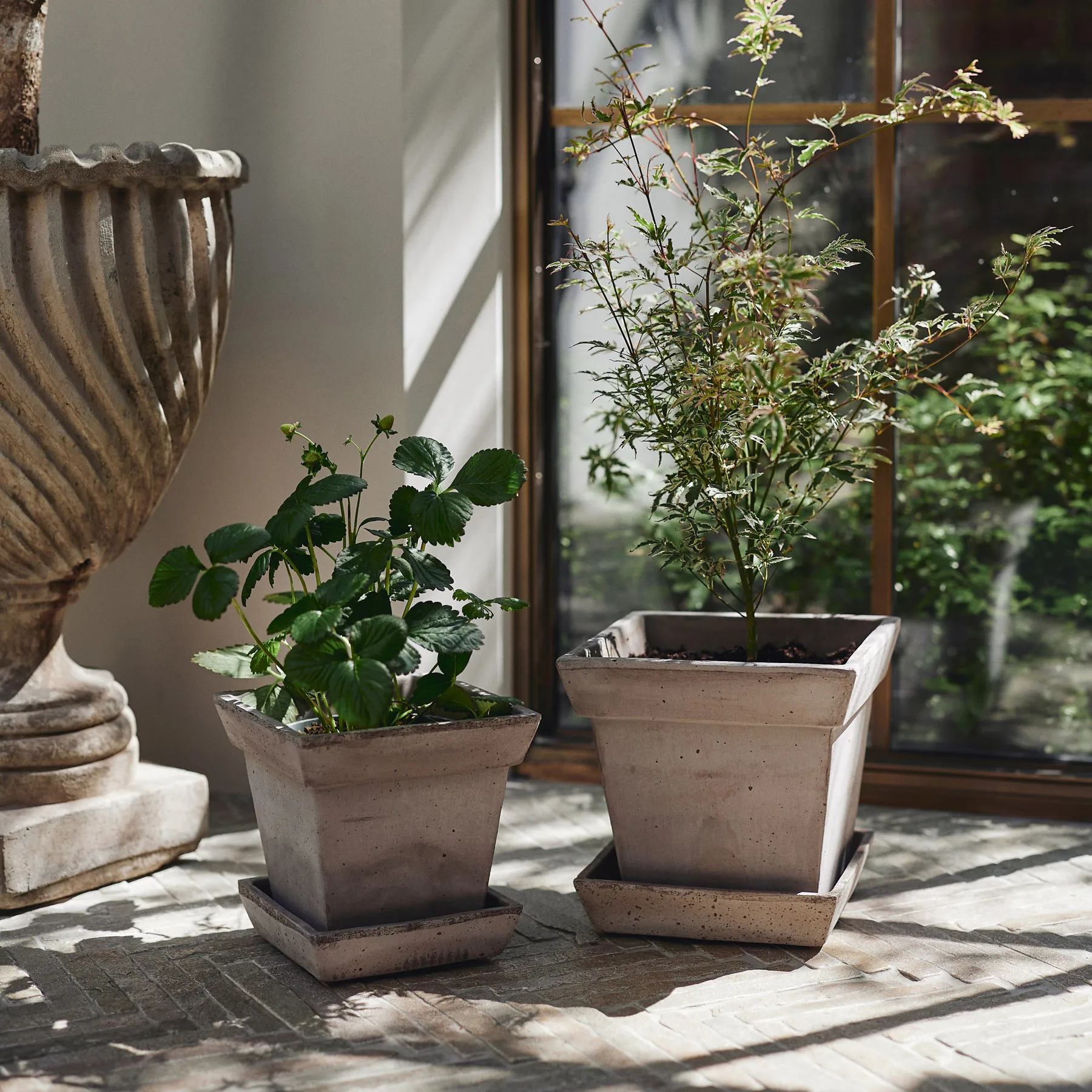 Doniczka Gaia raw, Grey, Ø21 cm Bergs Potter