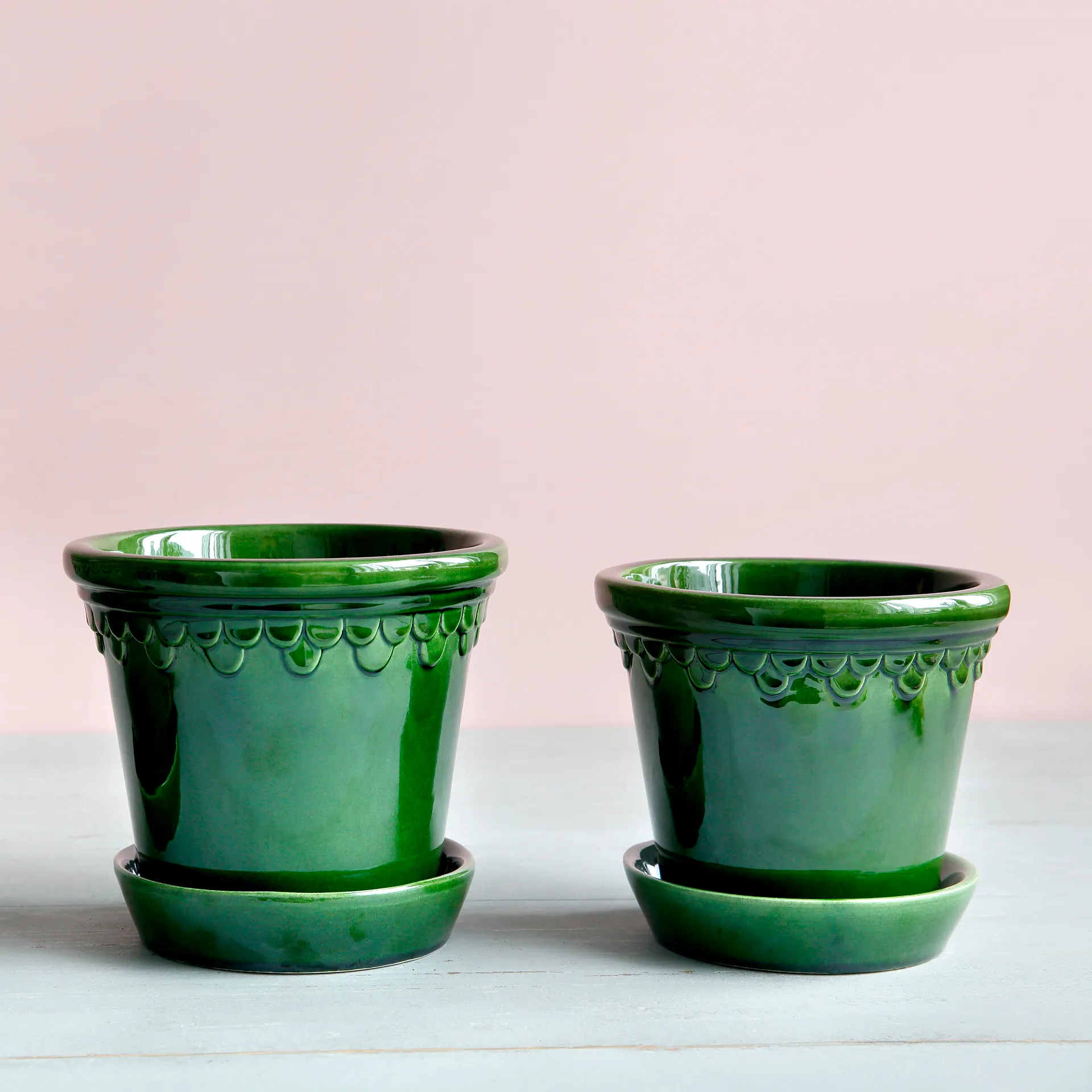 Doniczka glazurowana Köpenhamn, Zielony, Ø16 cm Bergs Potter