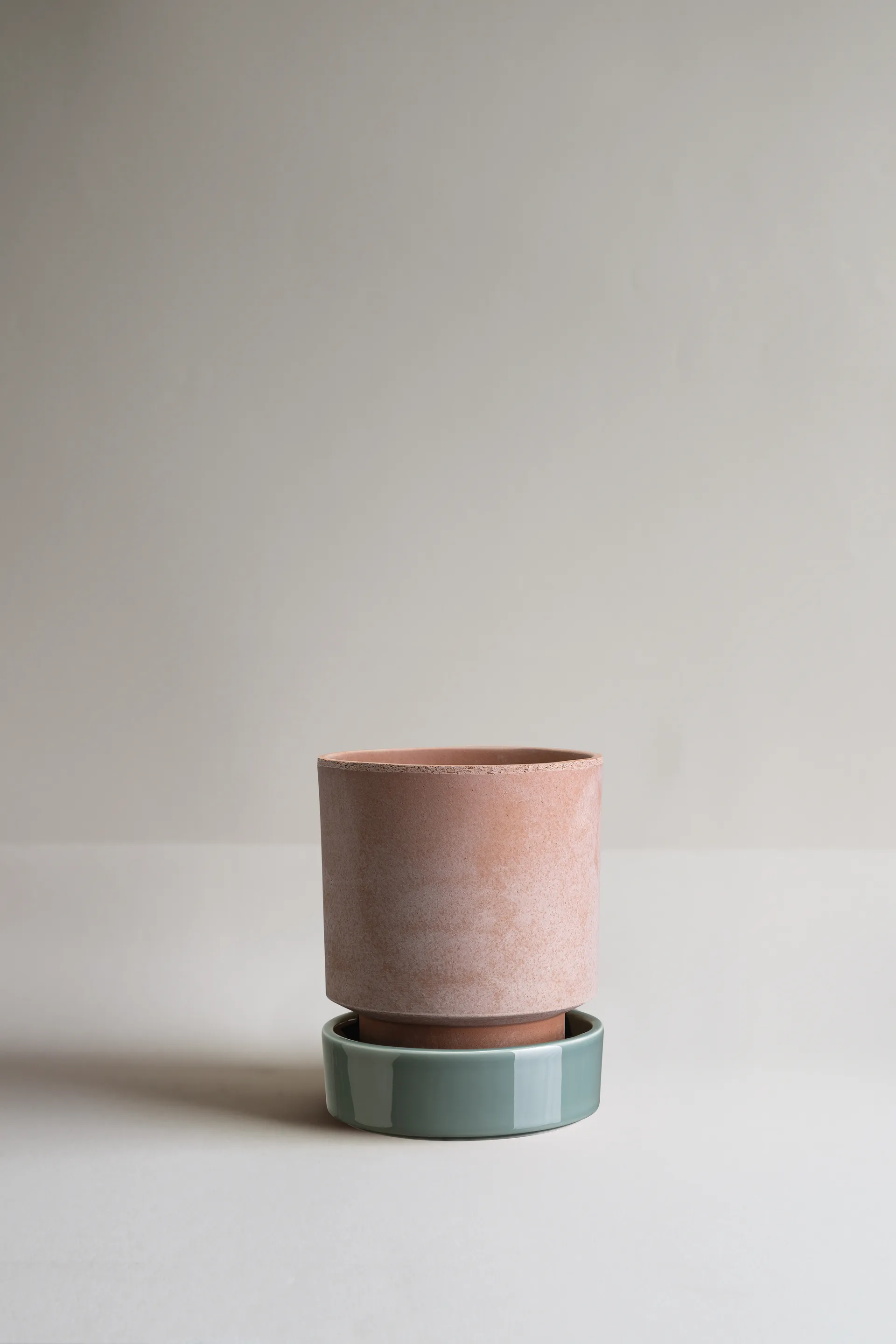 Doniczka Hoff, Ø14 cm, Raw Rosa-Misty Blue Bergs Potter