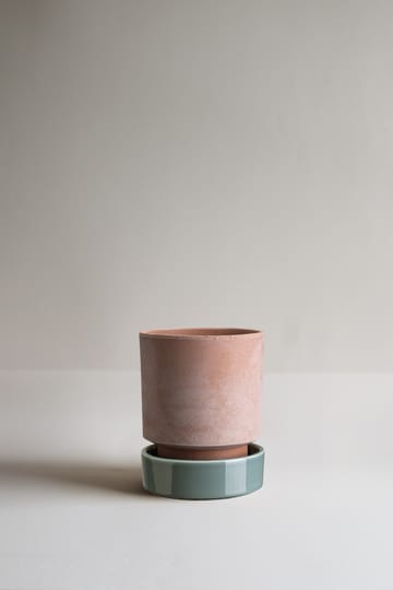 Doniczka Hoff - Ø14 cm, Raw Rosa-Misty Blue - Bergs Potter