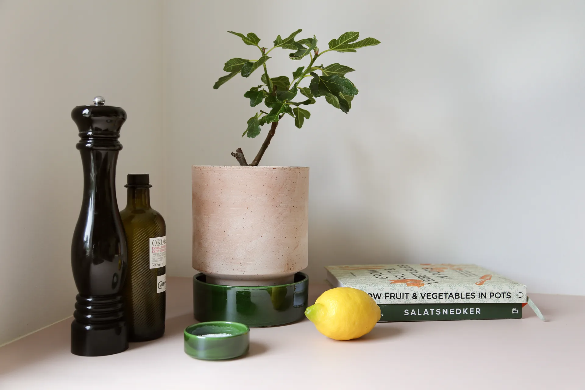 Doniczka Hoff, Ø14 cm, Raw Rosa-Misty Blue Bergs Potter