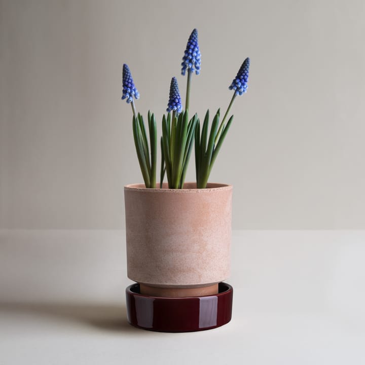 Doniczka Hoff, Ø16 cm, Raw Rosa-Deep Burgundy Bergs Potter