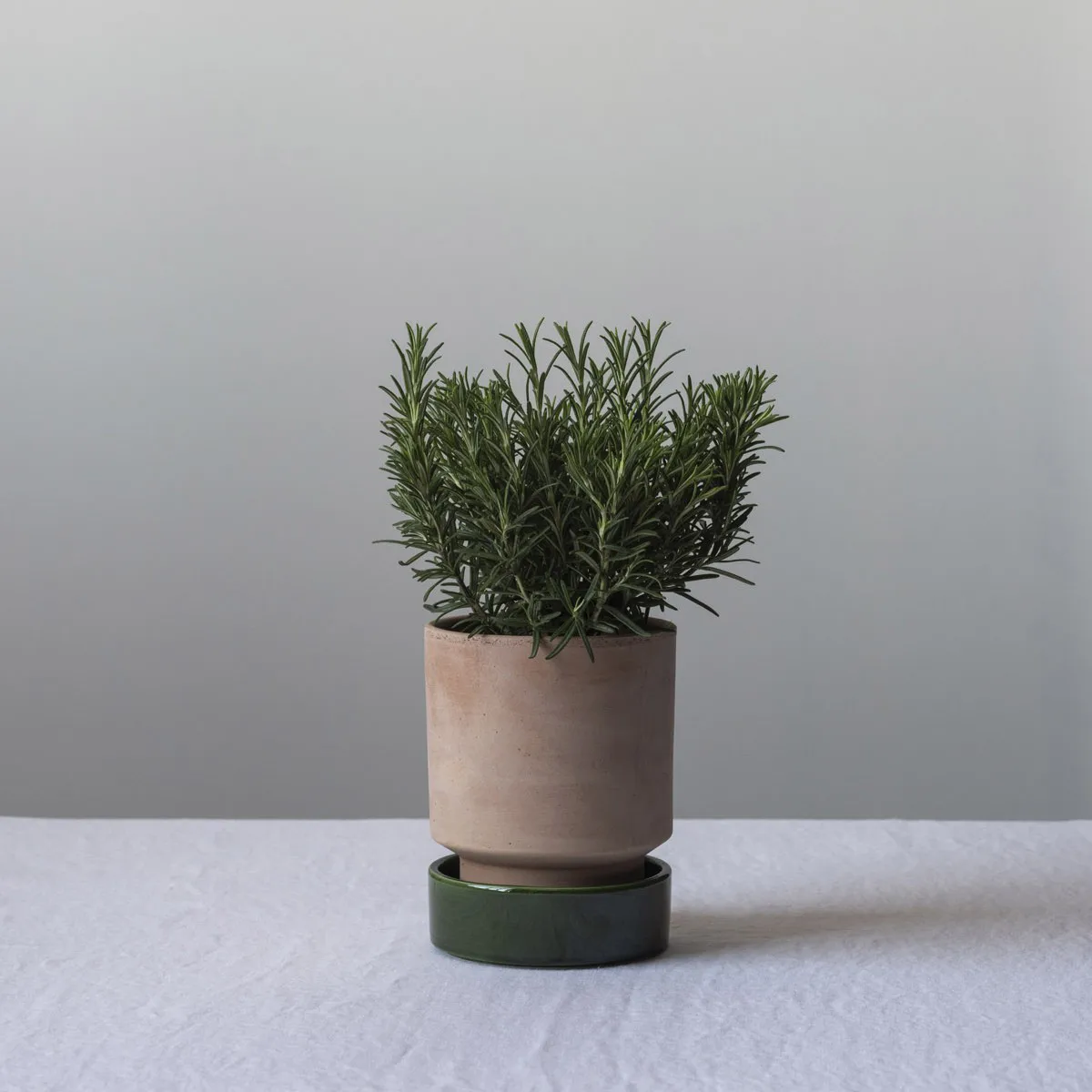 Doniczka Hoff, Ø16 cm, Raw Rosa-Emerald Green Bergs Potter