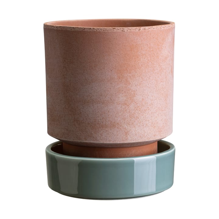 Doniczka Hoff - Ø16 cm, Raw Rosa-Misty Blue - Bergs Potter