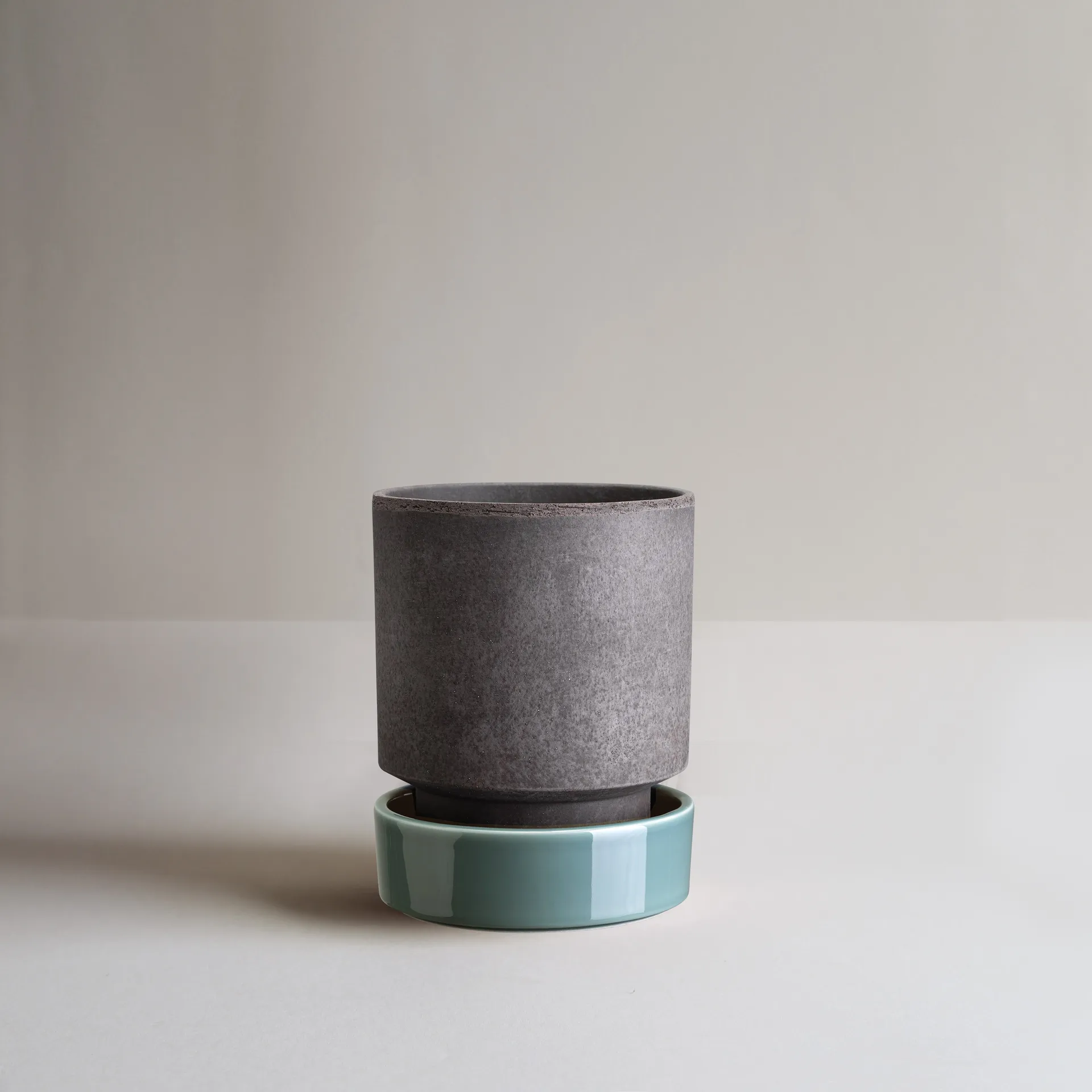 Doniczka Hoff, Ø18 cm, Raw Grey-Misty Blue Bergs Potter