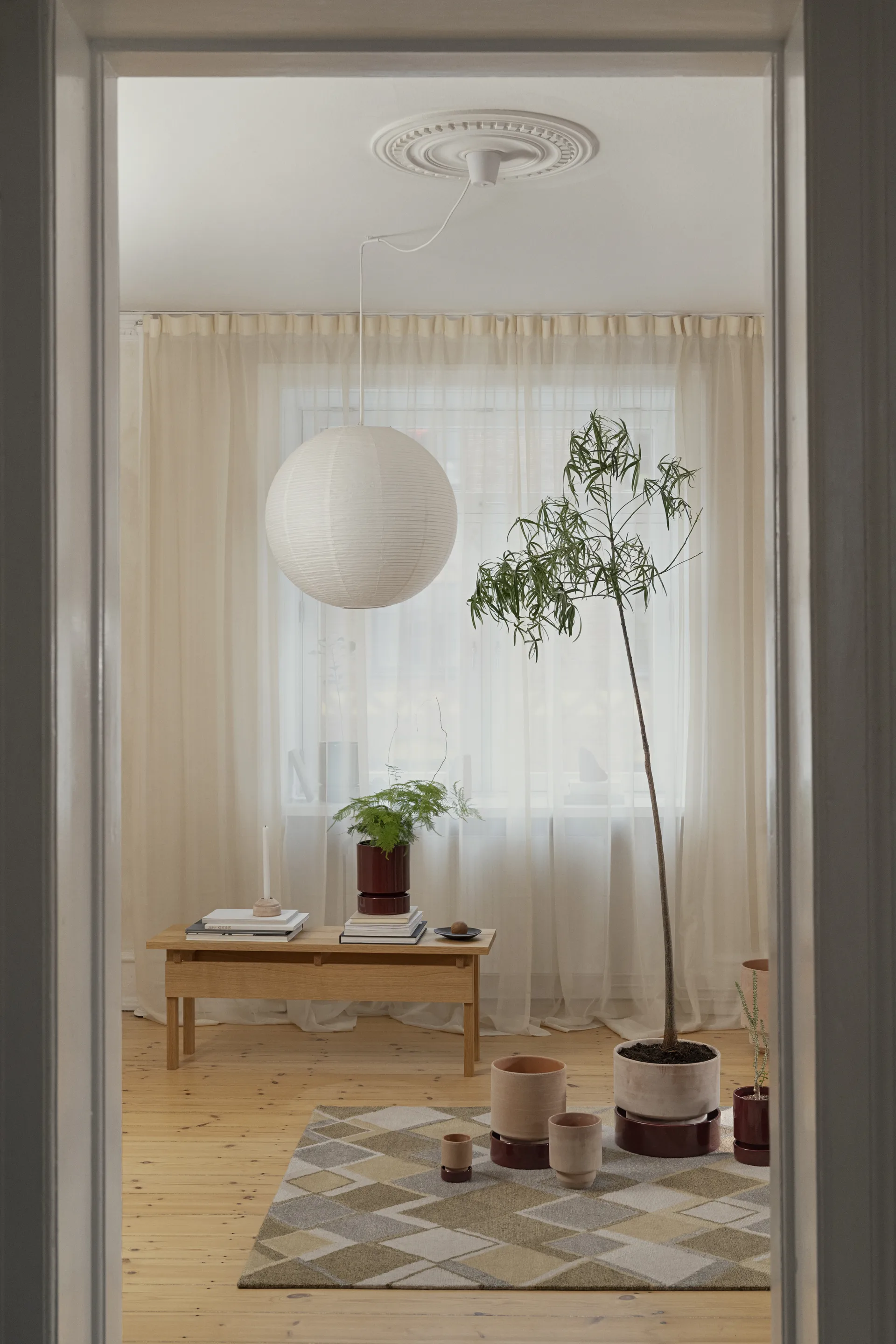 Doniczka Hoff, Ø18 cm, Raw Rosa-Deep Burgundy Bergs Potter