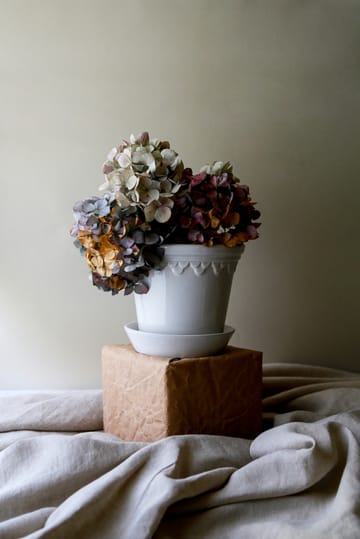 Doniczka Københavner szkliwiona  Ø14 cm - Mineral White - Bergs Potter