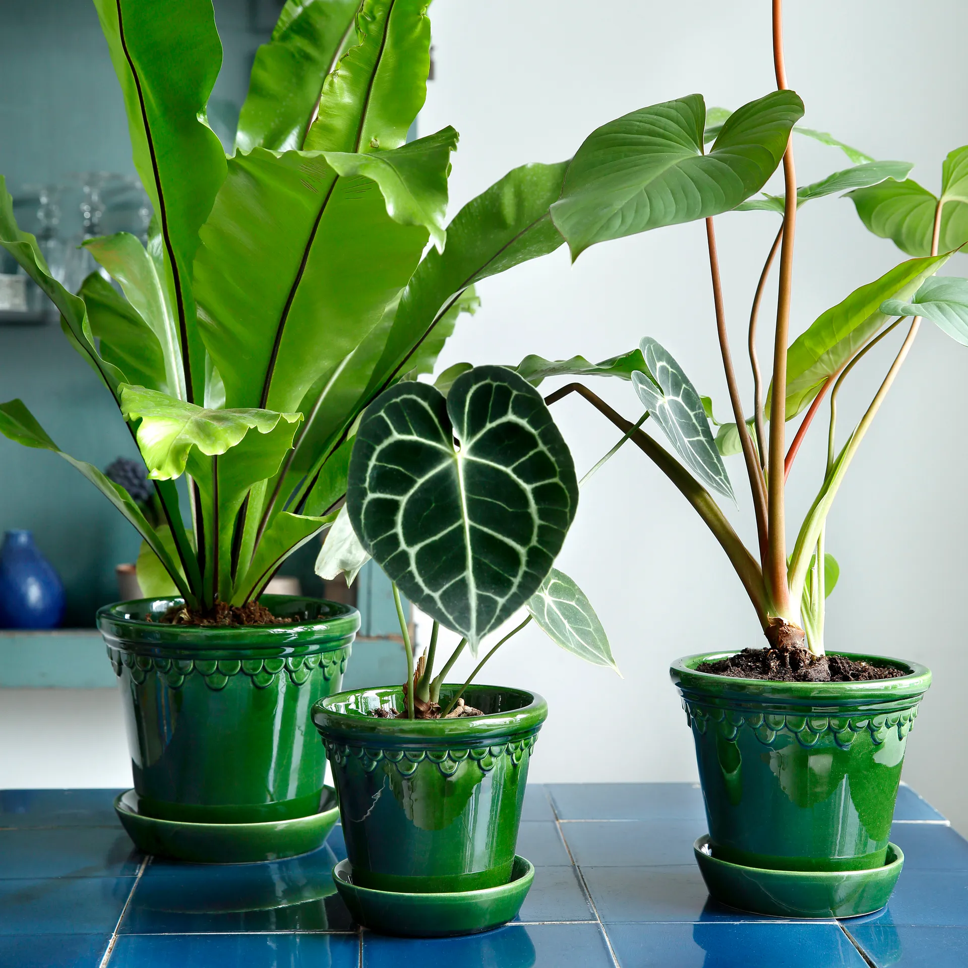 Doniczka Københavner szkliwiona Ø18 cm, Zielona Bergs Potter