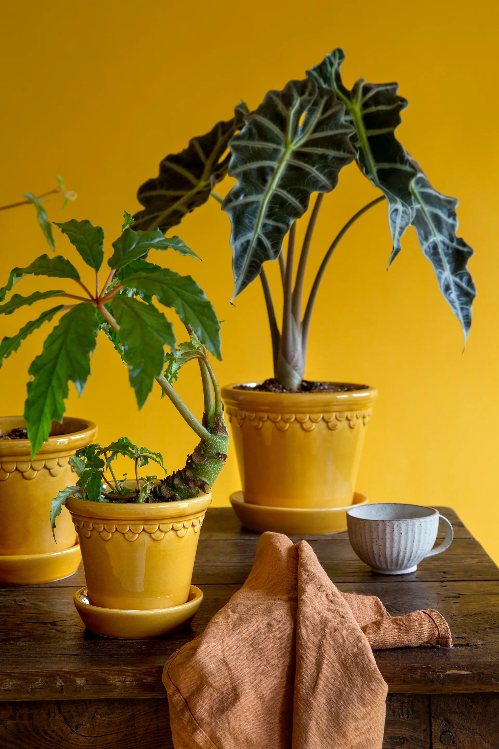 Doniczka Københavner szkliwiona Ø18 cm, Żółta Bergs Potter