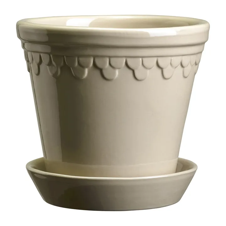 Doniczka Københavner szkliwiona - Sand Stone, Ø21 cm - Bergs Potter