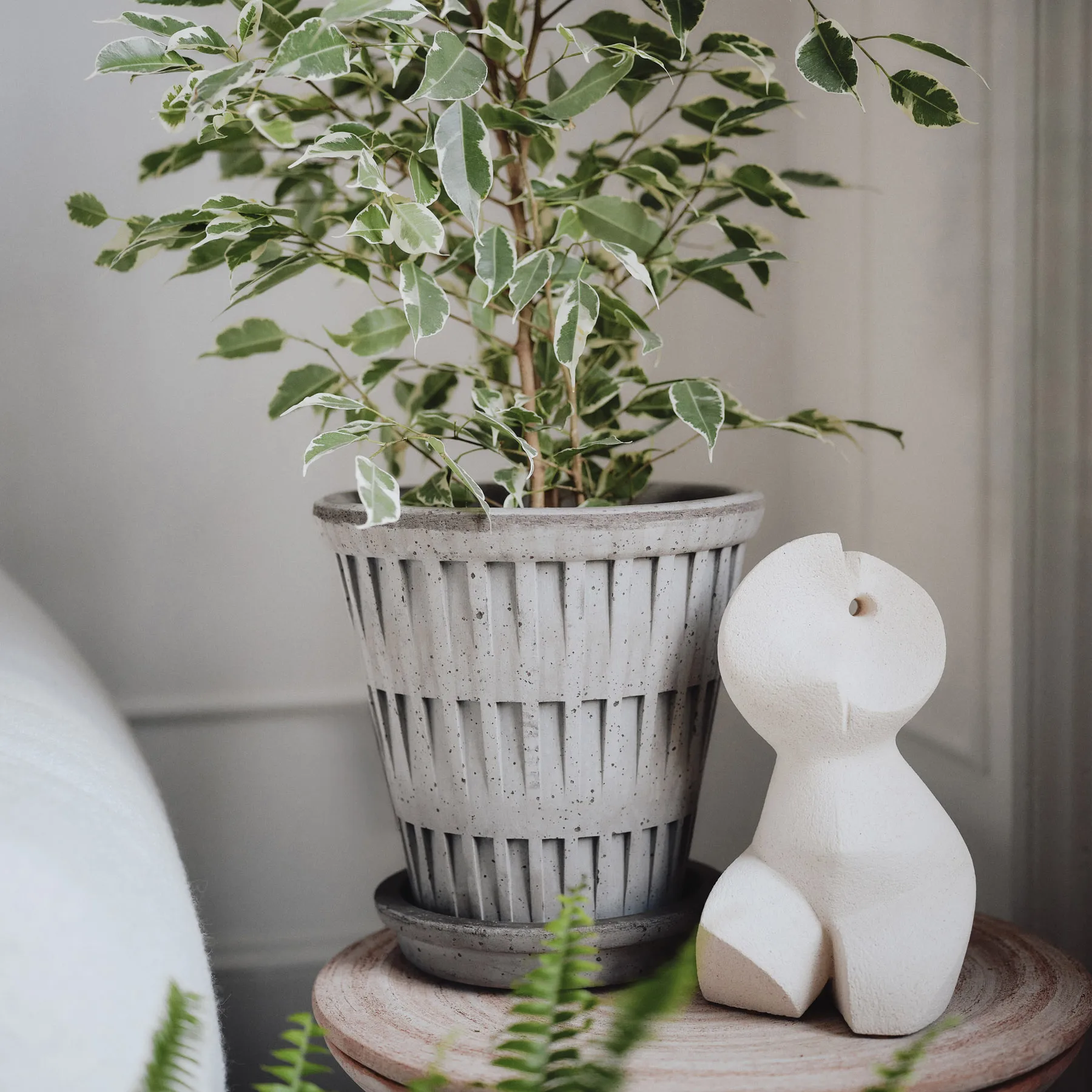 Doniczka Pantheon raw, Grey, Ø16 cm Bergs Potter