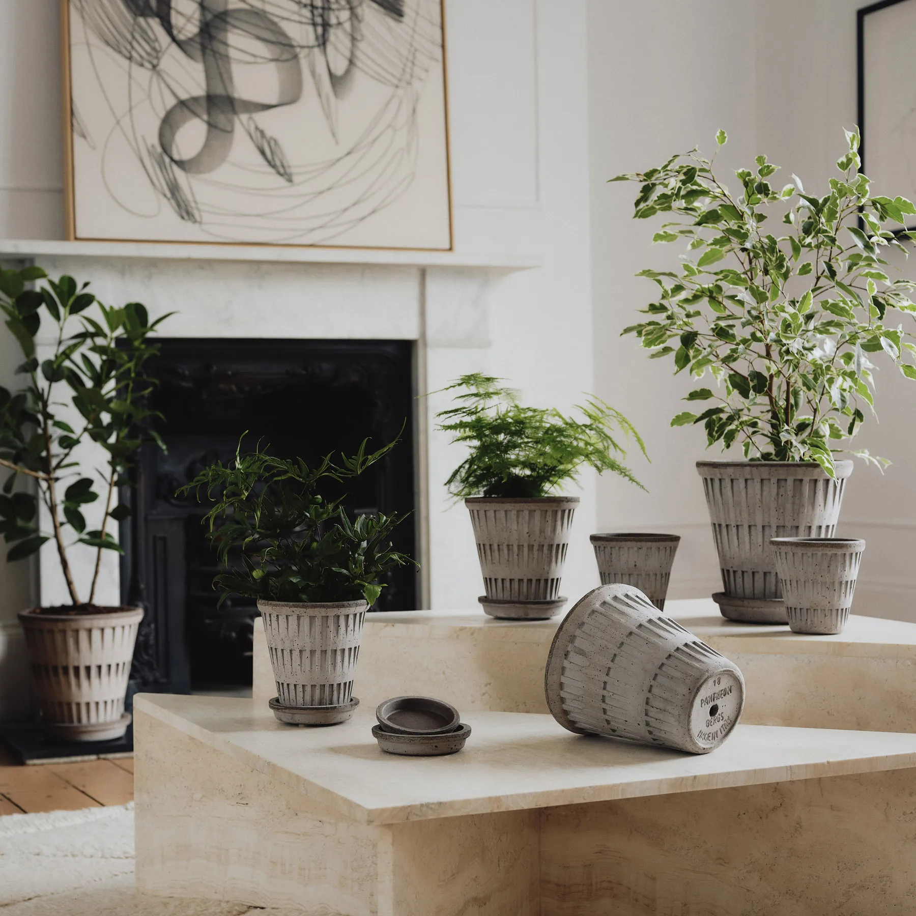 Doniczka Pantheon raw, Grey, Ø18 cm Bergs Potter