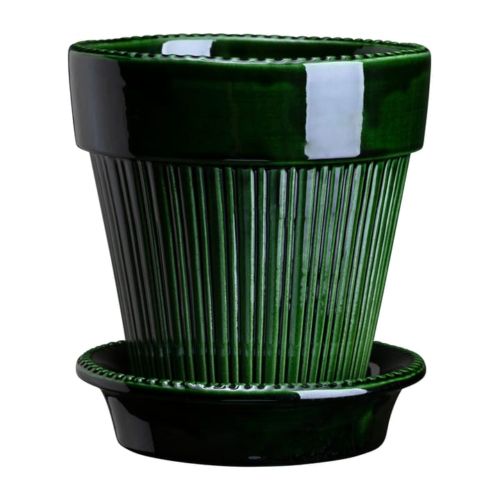 Doniczka Simona glazurowana Ø12 cm
 - Green - Bergs Potter