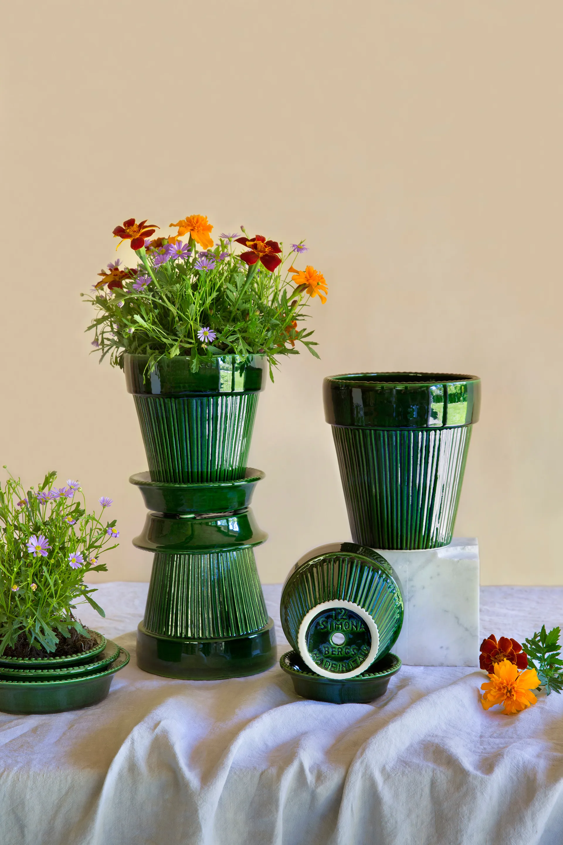 Doniczka Simona glazurowana Ø18 cm, Green Bergs Potter