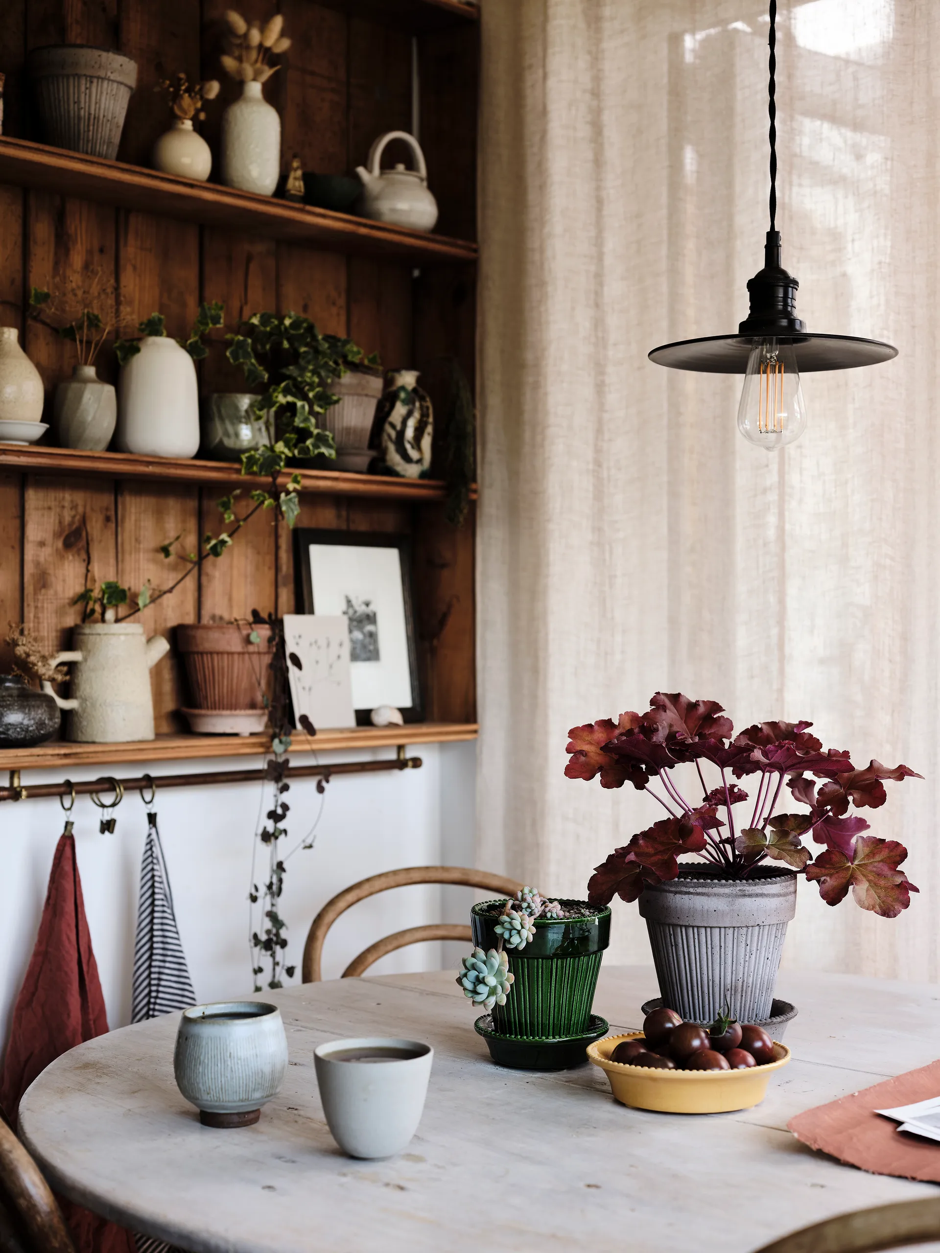 Doniczka Simona szkliwiona Ø14 cm, Zielony Bergs Potter